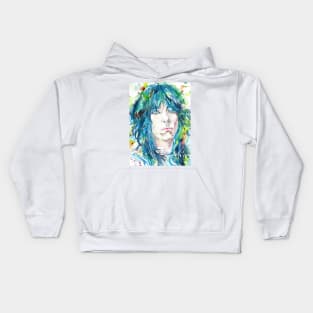 PATTI SMITH watercolor portrait Kids Hoodie